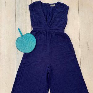 Navy Wide Leg Jumpsuit by The ODELLS (XS)